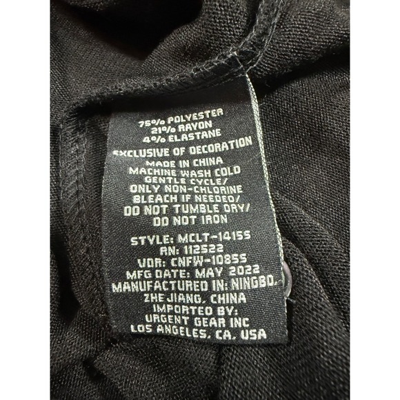 Civil Society Hogan Mens XL Black Hacchi Henley Long Sleeve Shirt NWT - Picture 6 of 7